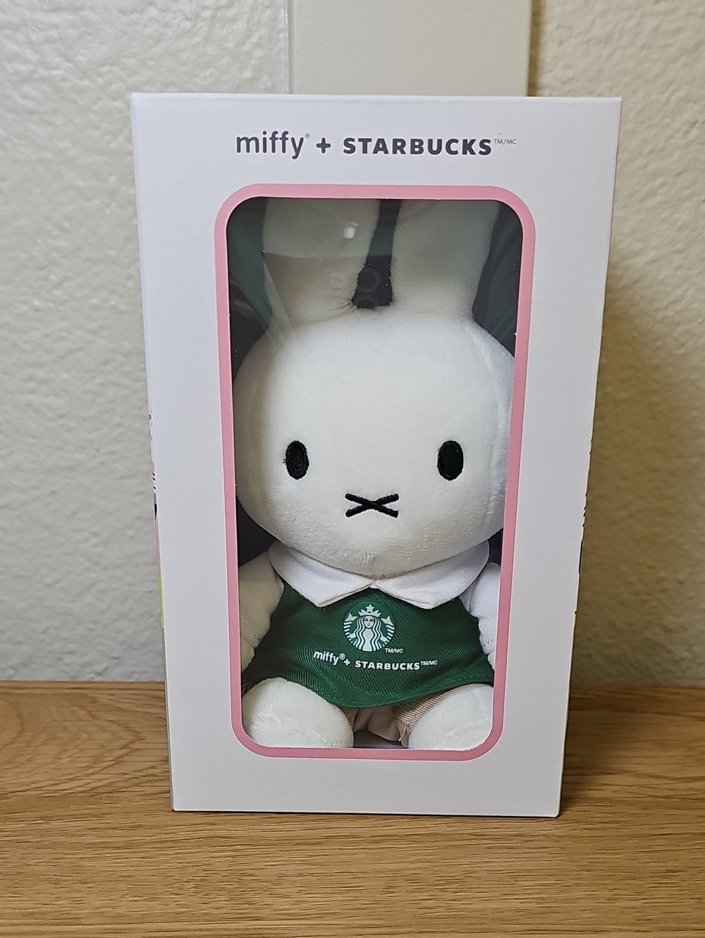 NIB Limited Edition Miffy x Starbucks Barista Plush Bunny Doll Dressed in Apron